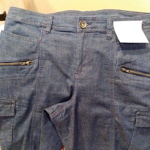 Style & Co denim/chambray cargo shorts